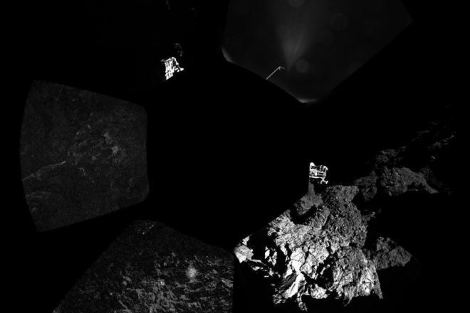Parva panoramna snimka ot kometata 67p churyumov gerasimenko