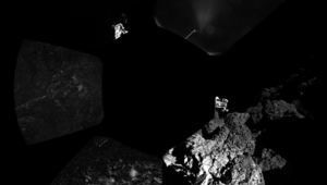 Първа панорамна снимка от кометата 67П/Чурюмов-Герасименко