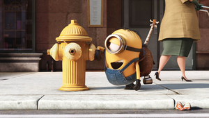 Един миньон с китара в големия град