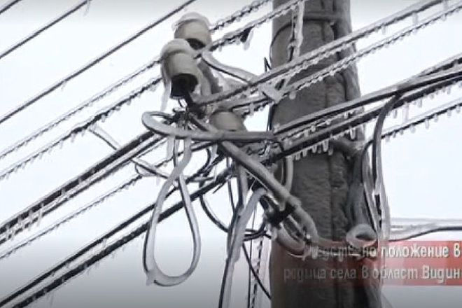 Zaledeni elektroprovodi vav vidinsko