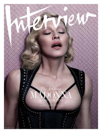 Мадона на корицата на "Интервю"