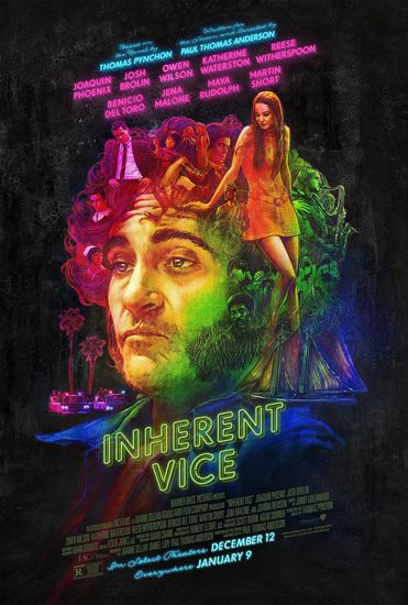 Хоакин Финикс на плакат за Inherent Vice