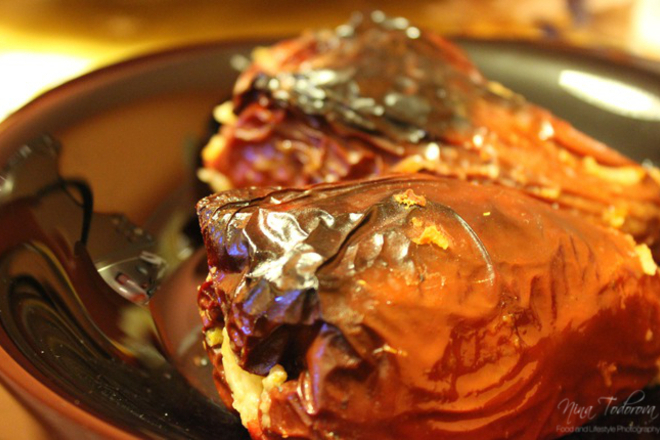 Пълнени чушки с боб