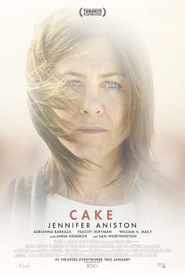 Дженифър Анистън на плаката за "Кейк" (2014)
