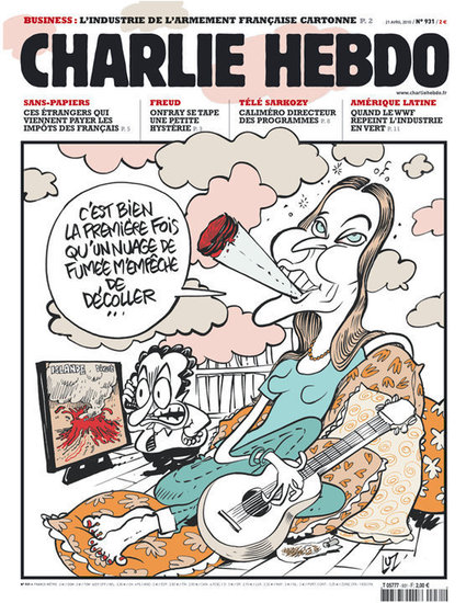 Още една карикатура със Саркози и Бруни от "Шарли Ебдо"