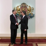 Британският външен министър Филип Хамънд при Росен Плевнелиев