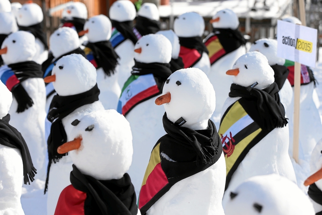 Снежни човеци срещу глобалното затопляне