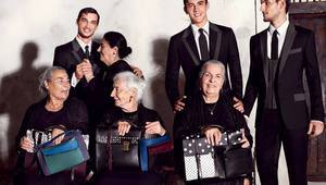 Баби и внуци в реклама на мъжката мода "Долче и Габана" за пролет-лято 2015