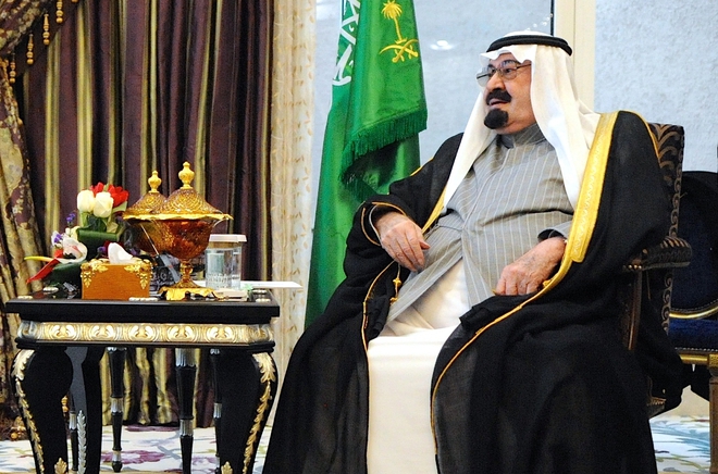 Саудитският крал Абдула, 2014 г.