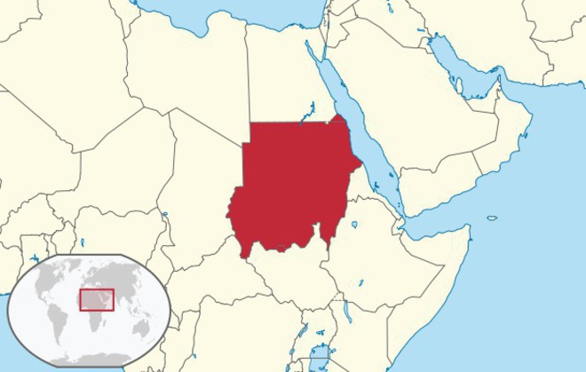Местоположението на Судан