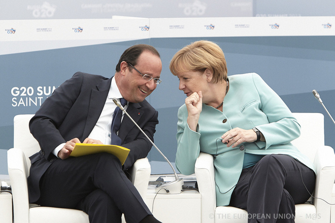 Ангела Меркел и Франсоа Оланд