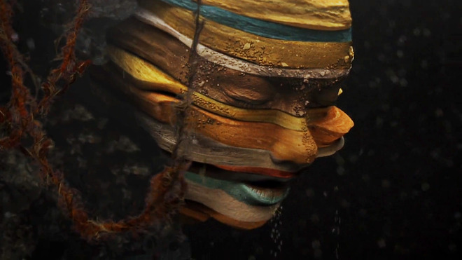 Бьорк в клипа си Mutual Core, 2012 г.