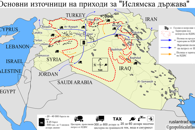 Karta na osnovnite iztochnitsi na prihodi za islyamska darzhava