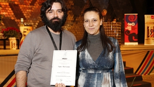 Петър Вълчанов и Кристина Грозева с голямата награда от СФФ 2015
