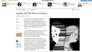 Новата статия на Анджелина Джоли в "Ню Йорк таймс"