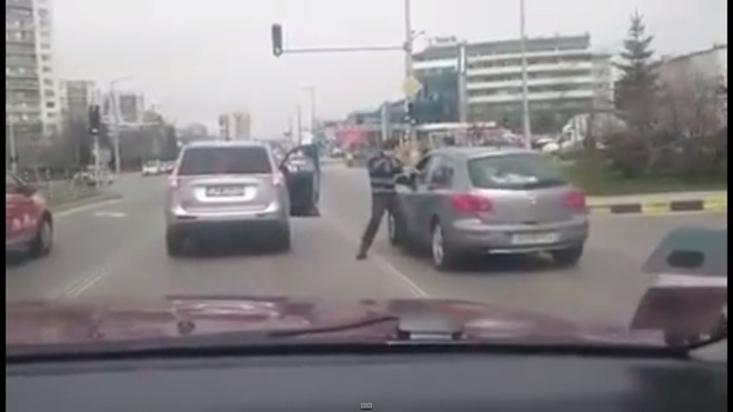 Як бой на кръстовище в София