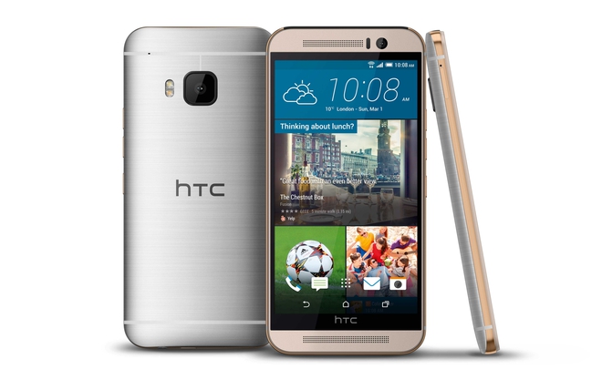 Новият HTC One M9 в сребристо