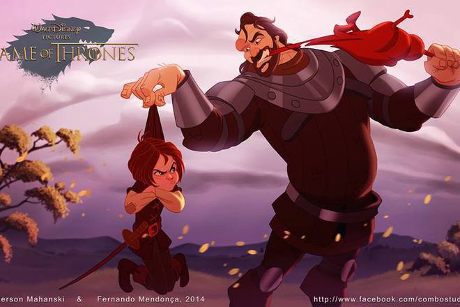 Arya stark i sandor klegeyn