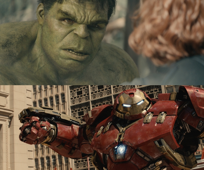 Хълк и Железният човек в костюма Hulkbuster