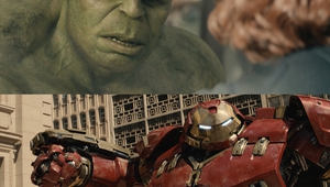 Хълк и Железният човек в костюма Hulkbuster