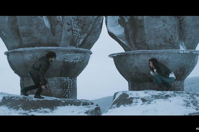 Dilyana popova v klip na harduel sniman na buzludzha