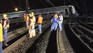 Дерайлиралият влак във Филаделфия