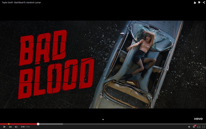 Тейлър Суифт в клипа си Bad Blood