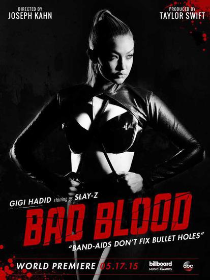 Джиджи Хадид в клипа на Тейлър Суифт Bad Blood
