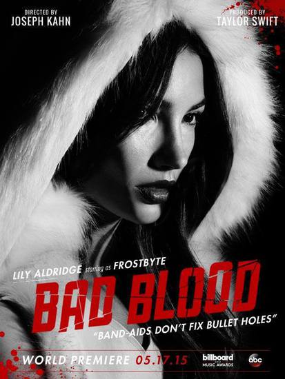 Лили Олдридж в клипа на Тейлър Суифт Bad Blood