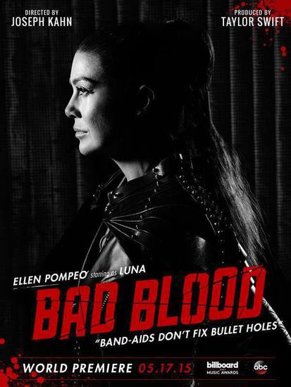 Елън Помпео в клипа на Тейлър Суифт Bad Blood