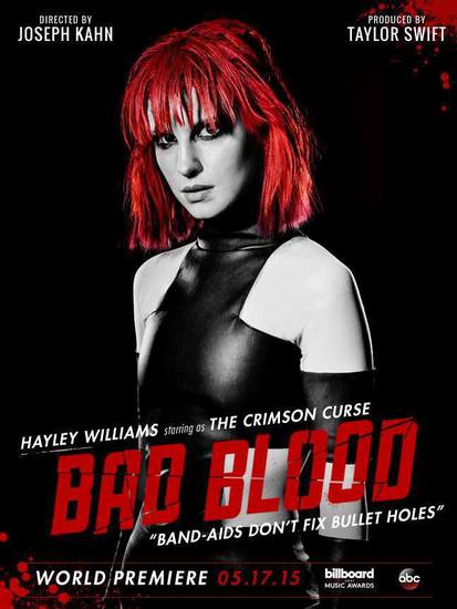 Хейли Уилямс в клипа на Тейлър Суифт Bad Blood