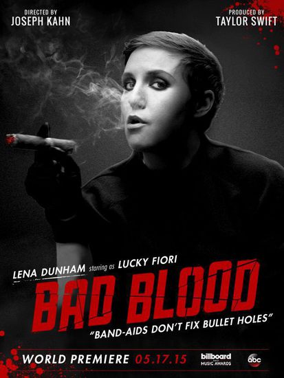 Лена Дънам в клипа на Тейлър Суифт Bad Blood
