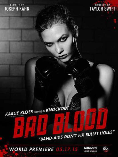 Карли Клос в клипа на Тейлър Суифт Bad Blood