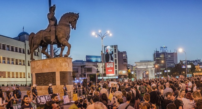 Протести в Македония