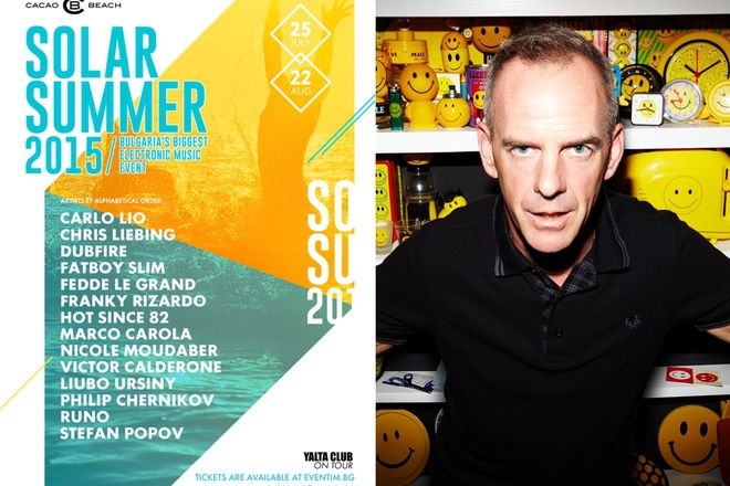 Fatboy slim otkriva solar summer 2015 25 yuli 22 avgust