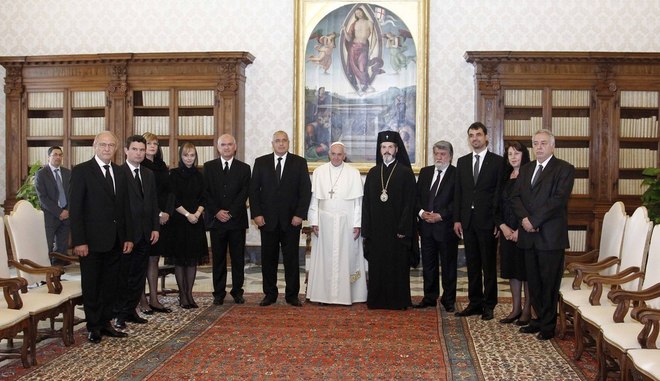 Българската делегация при папа Франциск