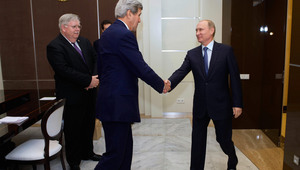 Срещата между Владимир Путин и Джон Кери