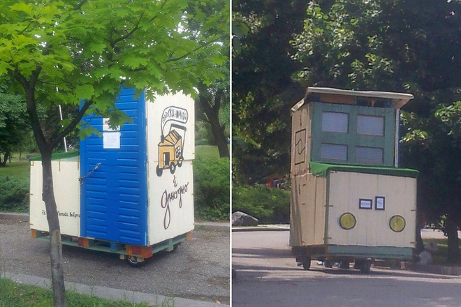 Parvata mobilna kashta za bezdomni na gradski nomadi