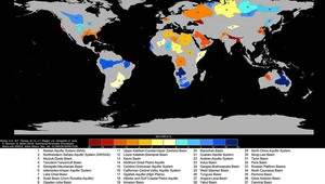 Карта на големите подземни водни басейни