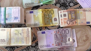 Пачки с левове и евро