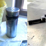 Хероин, укрит в метални цилиндри