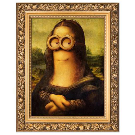 Миньоните в стил "Леонардо да Винчи"