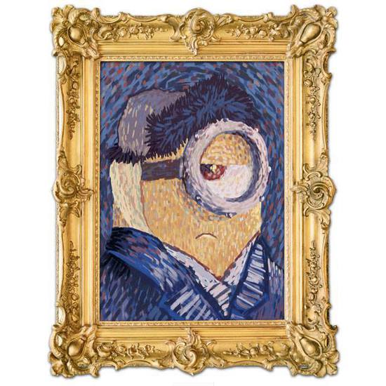 Миньоните в стил "Винсент ван Гог"