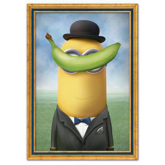 Миньоните в стил "Рене Магрит"