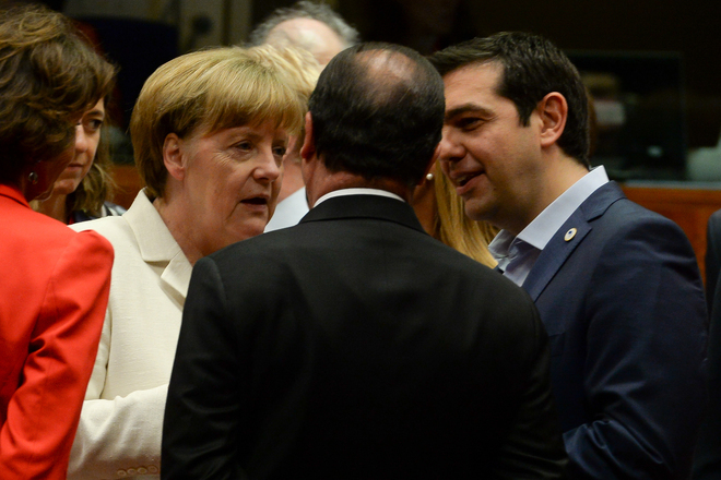 Merkel oland i tsipras