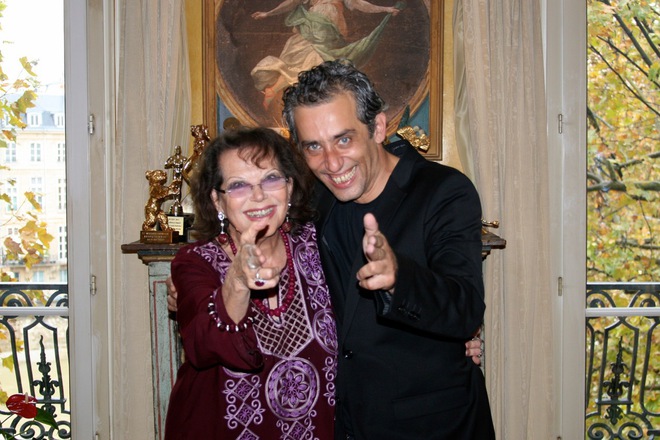 Борис Десподов в парижкия дом на Клаудия Кардинале