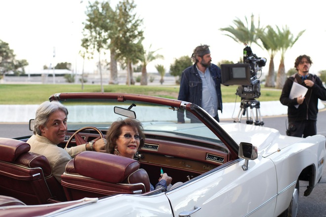 Клаудия Кардинале и Красимир Иванов пред камерата