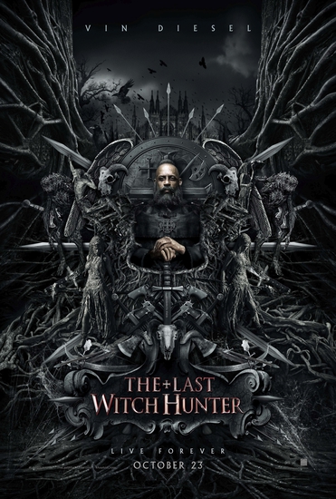 Вин Дизел с брада на плакат за The Last Witch Hunter