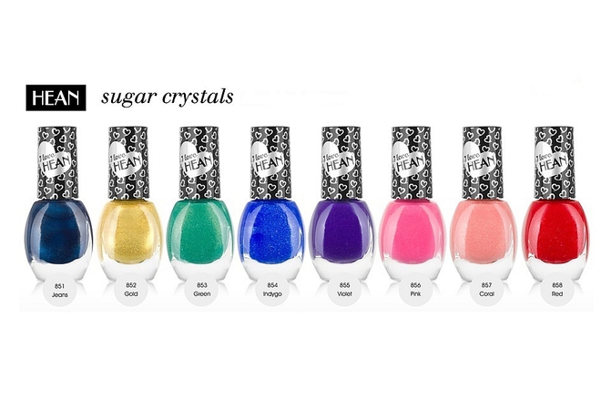 Kozmetika hean lak za nokti sugar crystals v osem razlichni raztsvetki