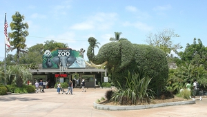 Входът на зоопарка в Сан Диего